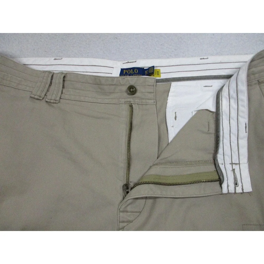 Polo Ralph Lauren Shorts‎ Mens 42 Khaki Classic Polo Chino Cargo Casual Cotton